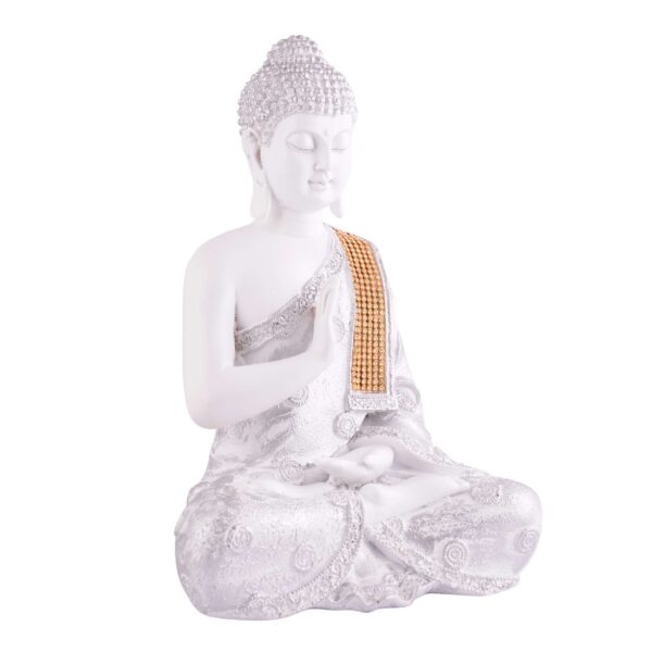 Buddha Idol Statue Showpiece Gift Gifting Item Polystone Home Decor Decoration - Image 4