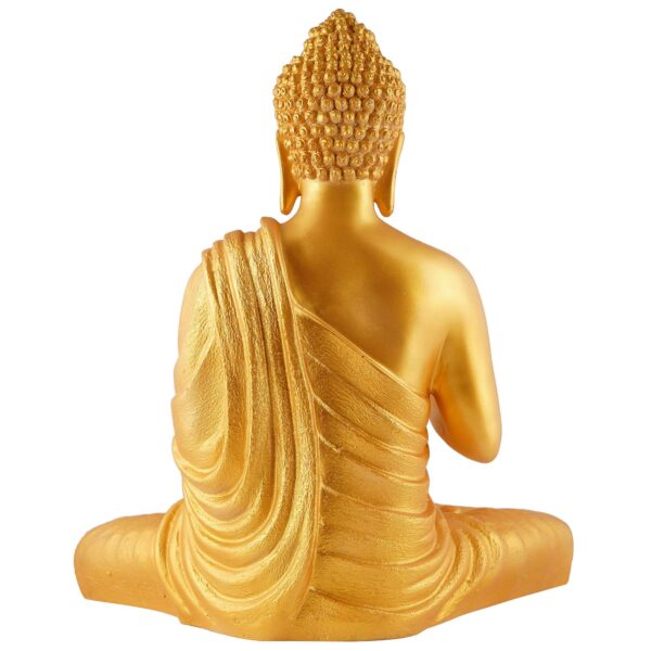 Buddha Idol Statue Showpiece Gift Gifting Item Polystone Home Decor Decoration - Image 4