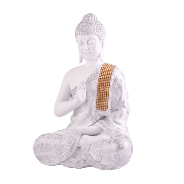 Buddha Idol Statue Showpiece Gift Gifting Item Polystone Home Decor Decoration - Image 2