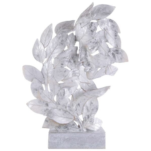 RomentIc Love Couple Face Statue silver Showpiece for Home Decor in Showpieces &Figurine table Decorations Items - Image 2