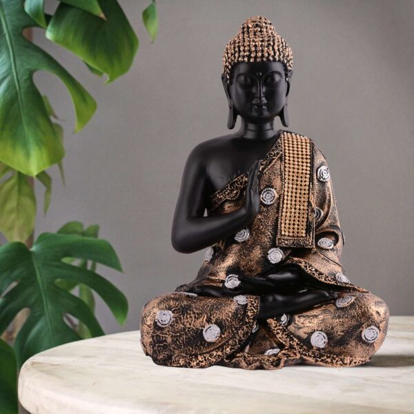 Buddha Idol Statue Showpiece Gift Gifting Item Polystone Home Decor Decoration