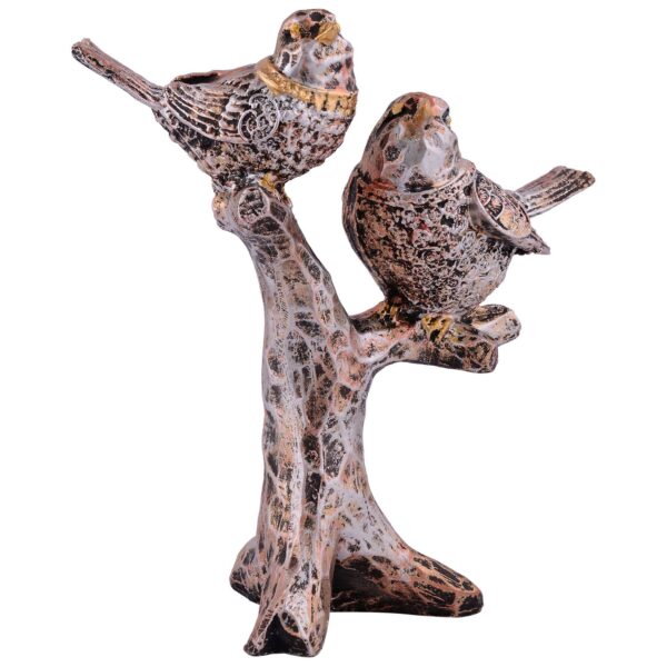 Resin Handcrafted Birds Couple On Tree Showpiece Bird Statue For Home Dcor Living Room Bedroom Table Top Antique Garden Decoration Items - Image 3