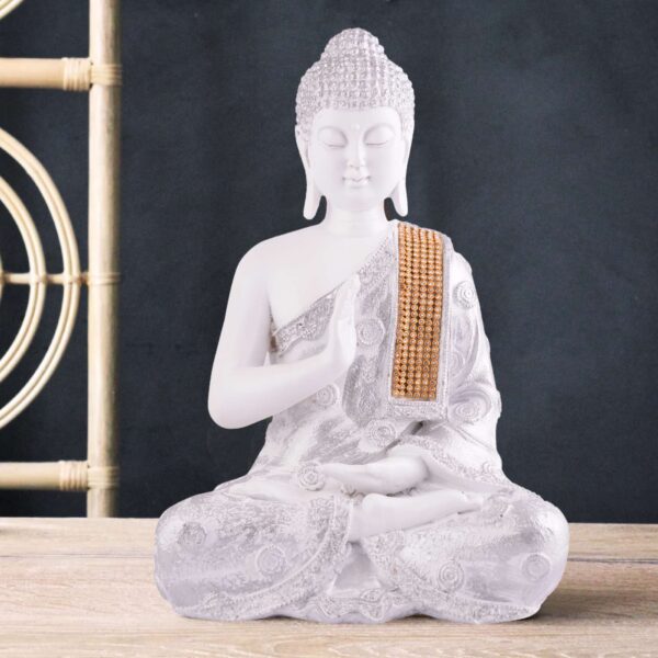 Buddha Idol Statue Showpiece Gift Gifting Item Polystone Home Decor Decoration