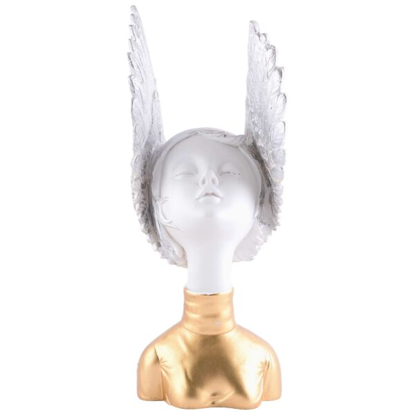 Resin Greek Angel Statue Small Angel Girl Garden Figurine Roman Angel Sculpture for Indoor Outdoor Home Garden Decoration - Image 4