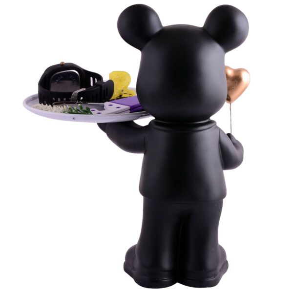 Cool Taddy Bear Showpiece for Home Decorative Showpiece | Taddy Bear with Paltter Statue for Home Decor Showpiece | Home Kitchen Decor | Office Decorative Item -4 - Image 3