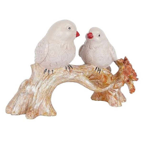 Resin Handcrafted Birds Couple On Tree Showpiece Bird Statue For Home Dcor Living Room Bedroom Table Top Antique Garden Decoration Items - Image 4