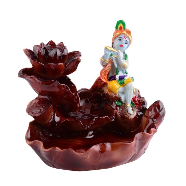 Krishna Smoke Fountain Incense Burner Backflow Incense Idol Gift Item/Gift Item - Image 3